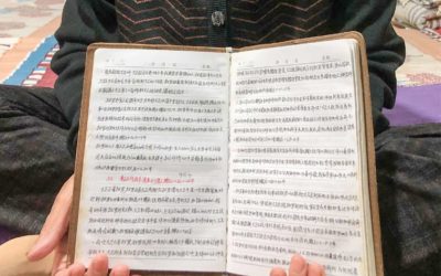 The hand-copied Bible
